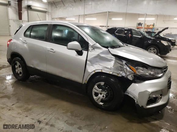2017 Chevrolet Trax LS with VIN KL7CJKSB2HB126541, listed as a Copart auction lot 47504075 with 79,694 mi miles and Salvage Title. Bid and sale history available at carsss.com. Image 4.