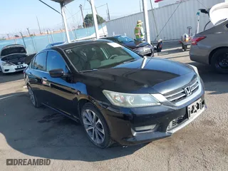 2015 Honda Accord Sedan Sport with VIN 1HGCR2F58FA257154, listed as a IAAI auction lot 41446648 with 205,010 mi miles. Bid and sale history available at carsss.com. Image 1.