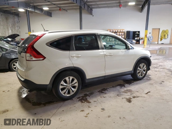 2012 Honda CR-V EX-L with VIN 5J6RM4H79CL032155, listed as a Copart auction lot 53805815 with 159,054 mi miles and Salvage Title. Bid and sale history available at carsss.com. Image 3.