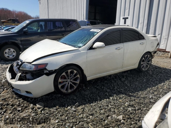 2004 Acura TSX w/Navigation with VIN JH4CL96954C020908, listed as a Copart auction lot 50637385 with 156,674 mi miles and Salvage Title. Bid and sale history available at carsss.com. Image 1.