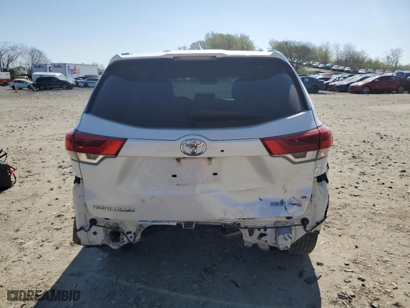 2019 Toyota Highlander SE with VIN 5TDJZRFH9KS574902, listed as a Copart auction lot 51148115 with 46,453 mi miles and Salvage Title. Bid and sale history available at carsss.com. Image 6.