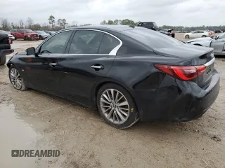 2018 Infiniti Q50 Luxe with VIN JN1EV7APXJM361910, listed as a Copart auction lot 45209005 with 78,544 mi miles and Clean title. Bid and sale history available at DreamBid. Image 2.