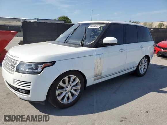 2017 Land Rover Range Rover HSE with VIN SALGS2FVXHA369177, listed as a Copart auction lot 49129195 with 71,884 mi miles and Clean title. Bid and sale history available at DreamBid. Image 1.