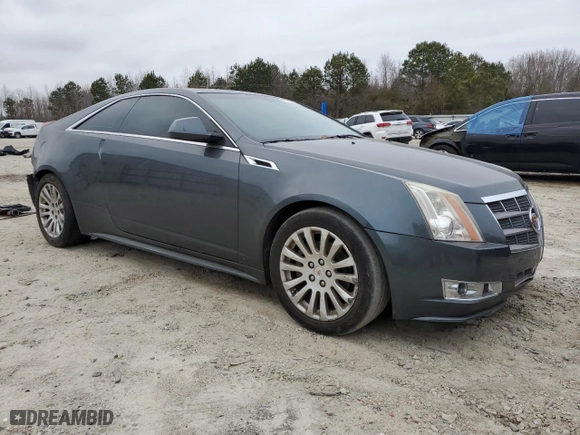 2011 Cadillac CTS Coupe Performance with VIN 1G6DK1EDXB0127616, listed as a Copart auction lot 49124605 with 129,882 mi miles and Salvage Title. Bid and sale history available at carsss.com. Image 4.