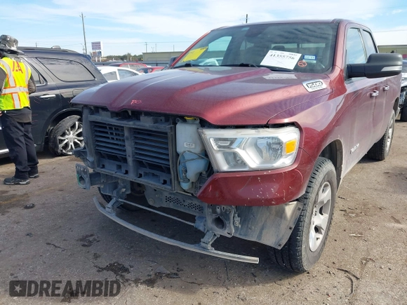 2020 Ram 1500 Big Horn with VIN 1C6RREBT0LN139156, listed as a IAAI auction lot 41355756 with 180,346 mi miles. Bid and sale history available at carsss.com. Image 17.