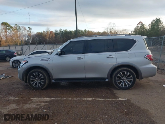 2018 Nissan Armada SV with VIN JN8AY2ND6J9057888, listed as a IAAI auction lot 41092571 with 143,263 mi miles. Bid and sale history available at carsss.com. Image 15.