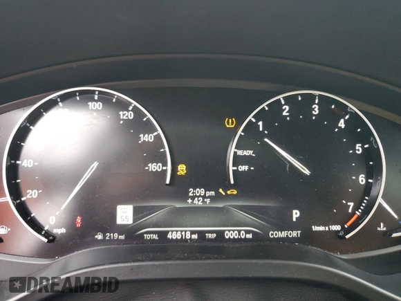 2021 BMW X3 xDrive30i with VIN 5UXTY5C01M9H12745, listed as a Copart auction lot 84824444 with 46,618 mi miles and Salvage Title. Bid and sale history available at DreamBid. Image 9.