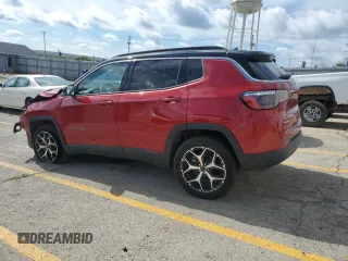 2025 Jeep Compass Limited with VIN 3C4NJDCN5ST565528, listed as a Copart auction lot 62656415 with 2,498 mi miles and Salvage title. Bid and sale history available at DreamBid. Image 2.