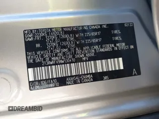 2022 Toyota RAV4 Hybrid XLE z VIN 2T3RWRFV9NW130410, wystawiony jako IAAI lot #42228113 z przebiegiem 32 672 mil mil oraz . Historia ofert i sprzedaży dostępna na DreamBid. Obrazek 9.