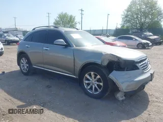 2007 Infiniti FX with VIN JNRAS08W97X201579, listed as a IAAI auction lot 42091615 with 200,684 mi miles and . Bid and sale history available at DreamBid. Image 1.