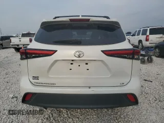 2020 Toyota Highlander LE with VIN 5TDZZRAHXLS027648, listed as a Copart auction lot 53491155 with 92,710 mi miles and Salvage title. Bid and sale history available at DreamBid. Image 6.