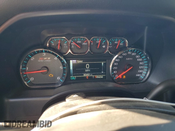 2015 Chevrolet Silverado 1500 LT with VIN 3GCUKREC5FG531492, listed as a Copart auction lot 51692985 with 80,481 mi miles and Salvage Title. Bid and sale history available at DreamBid. Image 9.