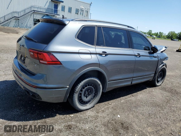 2022 Volkswagen Tiguan SE R-Line Black with VIN 3VV8B7AX1NM054592, listed as a Copart auction lot 65713085 with Not provided miles and Salvage title. Bid and sale history available at DreamBid. Image 3.