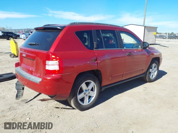 2008 Jeep Compass Sport with VIN 1J8FT470X8D683997, listed as a IAAI auction lot 41674953 with 208,646 mi miles. Bid and sale history available at carsss.com. Image 4.
