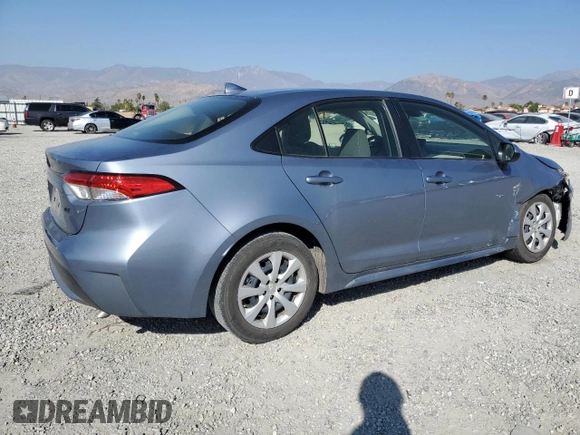 2022 Toyota Corolla LE with VIN JTDEPMAE9NJ224159, listed as a Copart auction lot 46704655 with 44,133 mi miles and Salvage Title. Bid and sale history available at carsss.com. Image 3.
