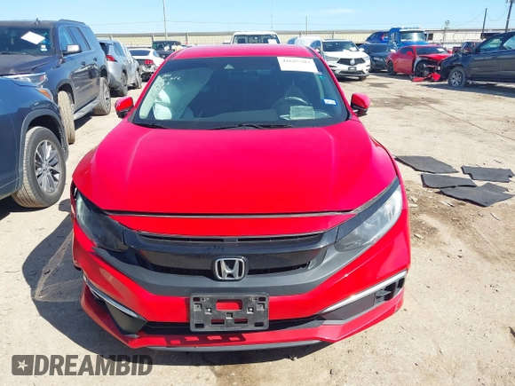 2019 Honda Civic Sedan LX with VIN 2HGFC2F6XKH537127, listed as a IAAI auction lot 41685303 with 54,749 mi miles. Bid and sale history available at carsss.com. Image 12.
