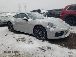 2024 Porsche 911 Carrera S with VIN WP0AB2A98RS218616, listed as a Copart auction lot 81310844 with 2,400 mi miles and Salvage Title. Bid and sale history available at carsss.com. Image 4.