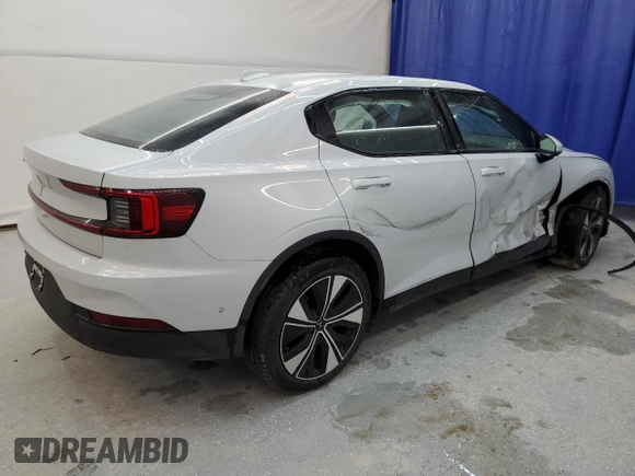 2023 Polestar 2 with VIN YSMEG3KA6PL146957, listed as a Copart auction lot 61274464 with 46,712 mi miles and Non Repairable. Bid and sale history available at carsss.com. Image 3.