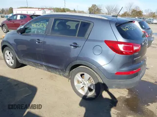 2012 Kia Sportage LX with VIN KNDPB3A22C7306154, listed as a IAAI auction lot 41675874 with 130,837 mi miles. Bid and sale history available at carsss.com. Image 3.