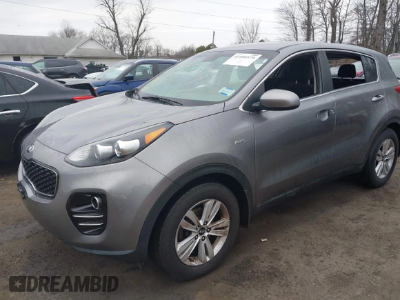 2018 Kia Sportage LX with VIN KNDPMCAC7J7393243, listed as a IAAI auction lot 41484579 with 122,022 mi miles. Bid and sale history available at carsss.com. Image 6.