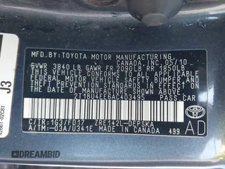 2010 Toyota Corolla with VIN 2T1BU4EE6AC403495, listed as a IAAI auction lot 42021735 with 188,097 mi miles. Bid and sale history available at carsss.com. Image 9.