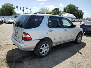 2004 Mercedes-Benz M-Class with VIN 4JGAB75EX4A470494, listed as a Copart auction lot 52024515 with 185,639 mi miles and Salvage Title. Bid and sale history available at carsss.com. Image 3.