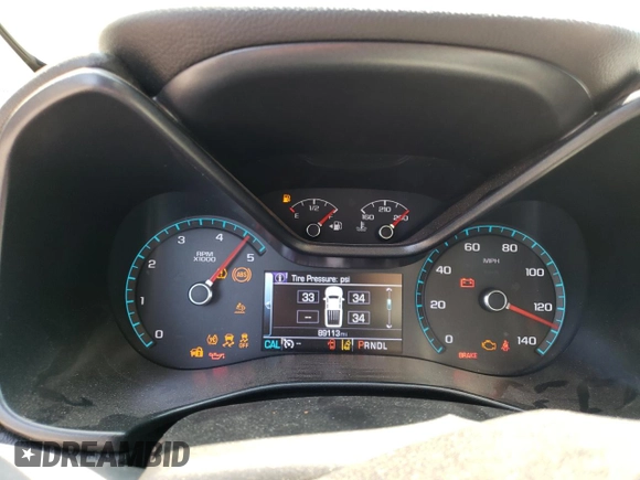 2017 GMC Canyon 4WD Denali with VIN 1GTP6EE11H1296082, listed as a Copart auction lot 65597584 with 89,113 mi miles and Salvage Title. Bid and sale history available at carsss.com. Image 9.