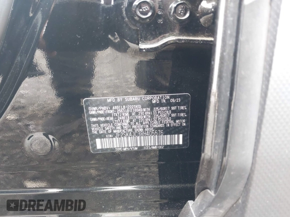 2024 Subaru Forester Wilderness with VIN JF2SKAJC3RH405576, listed as a IAAI auction lot 42002208 with 18,801 mi miles and . Bid and sale history available at DreamBid. Image 9.