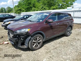 2019 Kia Sorento EX with VIN 5XYPHDA57KG536563, listed as a Copart auction lot 61100695 with 67,360 mi miles and Salvage title. Bid and sale history available at DreamBid. Image 1.
