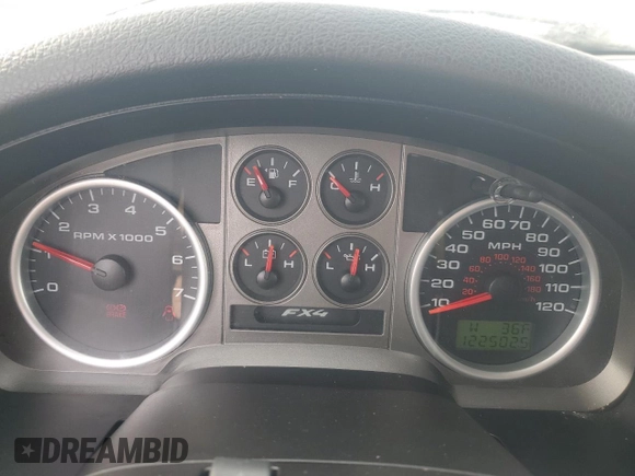 2006 Ford F-150 XLT z VIN 1FTPX04526KB05118, wystawiony jako Copart lot #41394315 z przebiegiem 122 502 mil mil oraz Czysty tytuł • Clean title. Historia ofert i sprzedaży dostępna na DreamBid. Obrazek 9.