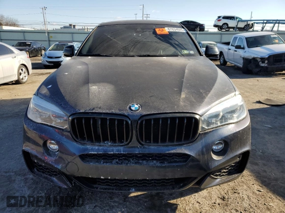 2019 BMW X6 xDrive50i with VIN 5UXKU6C57K0Z66967, listed as a Copart auction lot 87634045 with 37,916 mi miles and Salvage Title. Bid and sale history available at carsss.com. Image 5.