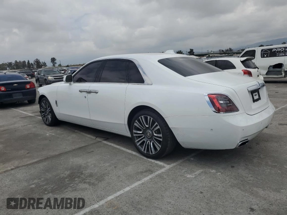2021 Rolls-Royce Ghost z VIN SCATV0C05MU205314, wystawiony jako Copart lot #56092074 z przebiegiem 6547 mil mil oraz Szkody całkowita. Historia ofert i sprzedaży dostępna na DreamBid. Obrazek 2.