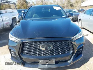 2023 Infiniti QX55 Luxe with VIN 3PCAJ5JR2PF105579, listed as a IAAI auction lot 41478285 with 56,943 mi miles and . Bid and sale history available at DreamBid. Image 12.