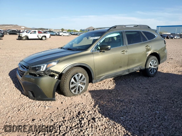 2021 Subaru Outback Premium with VIN 4S4BTACC0M3116746, listed as a Copart auction lot 51261715 with 45,870 mi miles and Salvage Title. Bid and sale history available at DreamBid. Image 1.