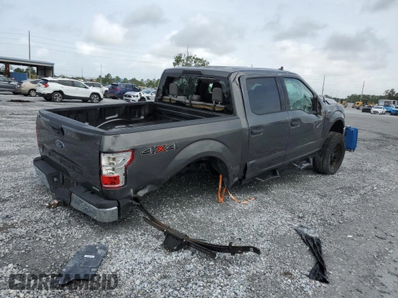 2020 Ford F-150 XL with VIN 1FTEW1E4XLFB96892, listed as a Copart auction lot 59412395 with 47,473 mi miles and Salvage title. Bid and sale history available at DreamBid. Image 3.