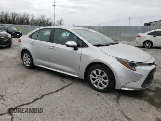 2022 Toyota Corolla LE with VIN 5YFEPMAE9NP329537, listed as a Copart auction lot 50352565 with 52,847 mi miles and Salvage Title. Bid and sale history available at carsss.com. Image 4.