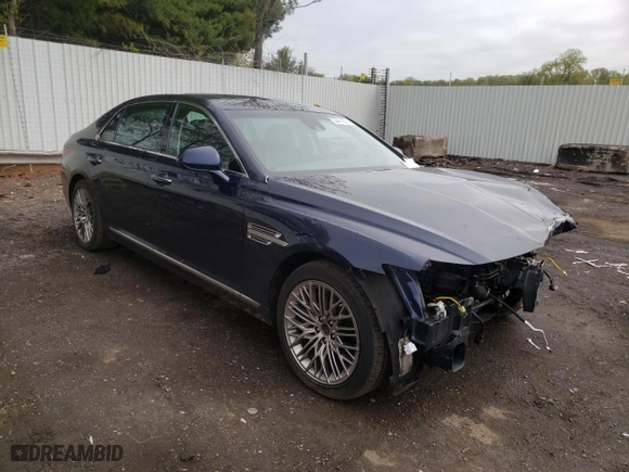 2021 Genesis G90 3.3T Premium with VIN KMTF34PA1MU084840, listed as a Copart auction lot 53474564 with 42,293 mi miles. Bid and sale history available at carsss.com. Image 4.