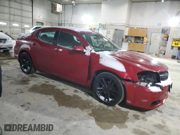 2011 Dodge Avenger Heat with VIN 1B3BD1FG6BN514045, listed as a Copart auction lot 45012025 with 142,247 mi miles and Salvage Title. Bid and sale history available at DreamBid. Image 4.