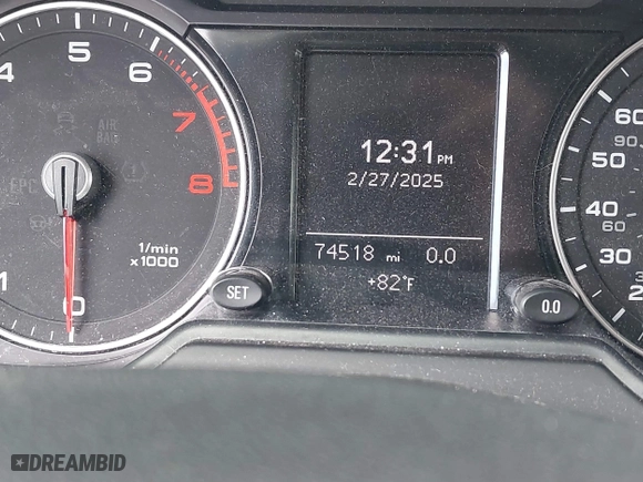 2015 Audi Q5 Premium with VIN WA1CFAFP7FA130120, listed as a IAAI auction lot 41688796 with 74,518 mi miles. Bid and sale history available at carsss.com. Image 7.