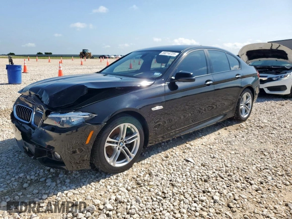 2015 BMW 5 Series 528i with VIN WBA5A5C59FD520199, listed as a Copart auction lot 59214725 with 116,914 mi miles and Salvage title. Bid and sale history available at DreamBid. Image 1.