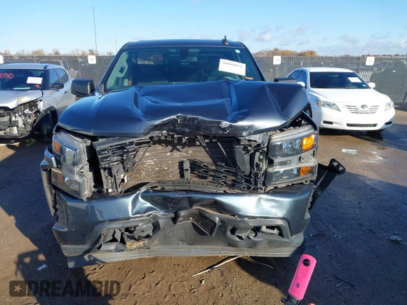 2020 Chevrolet Silverado 1500 Custom with VIN 1GCPWBEH4LZ351887, listed as a IAAI auction lot 41081052 with 57,003 mi miles. Bid and sale history available at carsss.com. Image 12.