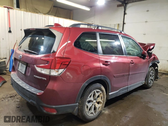 2020 Subaru Forester Premium with VIN JF2SKAJC9LH487336, listed as a Copart auction lot 83901344 with 107,753 mi miles and Salvage Title. Bid and sale history available at carsss.com. Image 3.