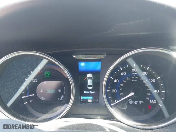 2015 Hyundai Sonata Hybrid Limited with VIN KMHEC4A45FA124754, listed as a IAAI auction lot 41875502 with 138,408 mi miles. Bid and sale history available at carsss.com. Image 7.
