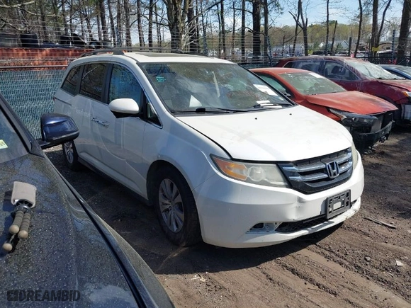 2016 Honda Odyssey EX-L with VIN 5FNRL5H62GB051628, listed as a IAAI auction lot 41911509 with 128,281 mi miles. Bid and sale history available at carsss.com. Image 1.
