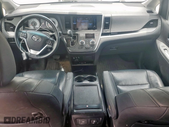 2017 Toyota Sienna SE with VIN 5TDXZ3DC9HS821990, listed as a Copart auction lot 60912365 with 182,672 mi miles and Salvage title. Bid and sale history available at DreamBid. Image 8.