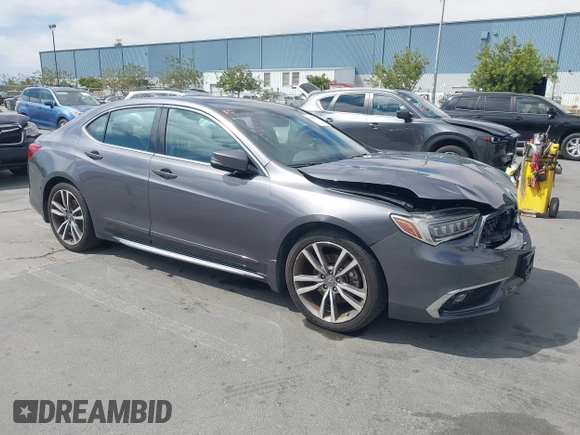 2020 Acura TLX Advance with VIN 19UUB3F8XLA002011, listed as a IAAI auction lot 42687511 with 85,540 mi miles and . Bid and sale history available at DreamBid. Image 1.
