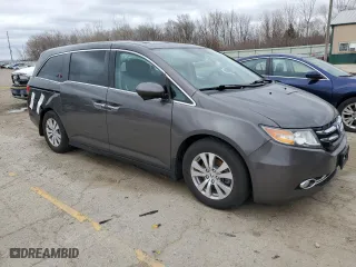 2015 Honda Odyssey EX-L with VIN 5FNRL5H66FB022583, listed as a Copart auction lot 50050235 with 165,757 mi miles and Salvage Title. Bid and sale history available at carsss.com. Image 4.