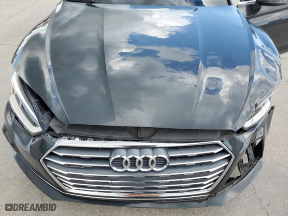 2019 Audi A5 Sportback Premium with VIN WAUDNCF57KA026368, listed as a Copart auction lot 63870244 with 55130 miles and Salvage Title. Bid and sale history available at carsss.com. Image 11.