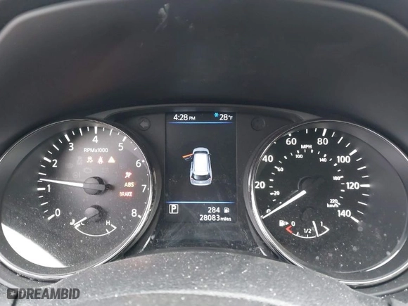 2019 Nissan Rogue SV with VIN KNMAT2MVXKP534629, listed as a IAAI auction lot 41499662 with 28083 miles. Bid and sale history available at carsss.com. Image 7.