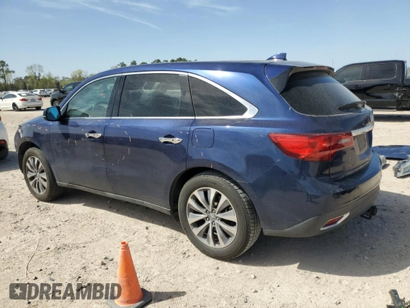 2014 Acura MDX Technology with VIN 5FRYD3H41EB001441, listed as a Copart auction lot 49860305 with 205,236 mi miles and Salvage Title. Bid and sale history available at DreamBid. Image 2.